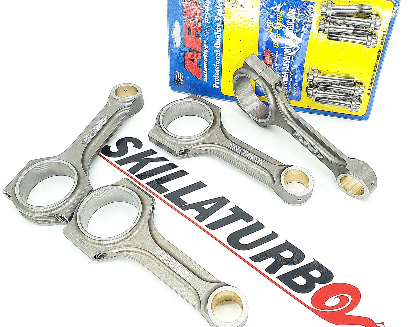 VEICOMER FORGED CONNECTING RODS FOR TDI PD 8V ENGINES WITH 2.0L PISTONS