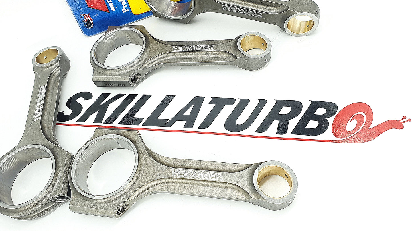 VEICOMER FORGED CONNECTING RODS FOR TDI PD 8V ENGINES WITH 2.0L PISTONS